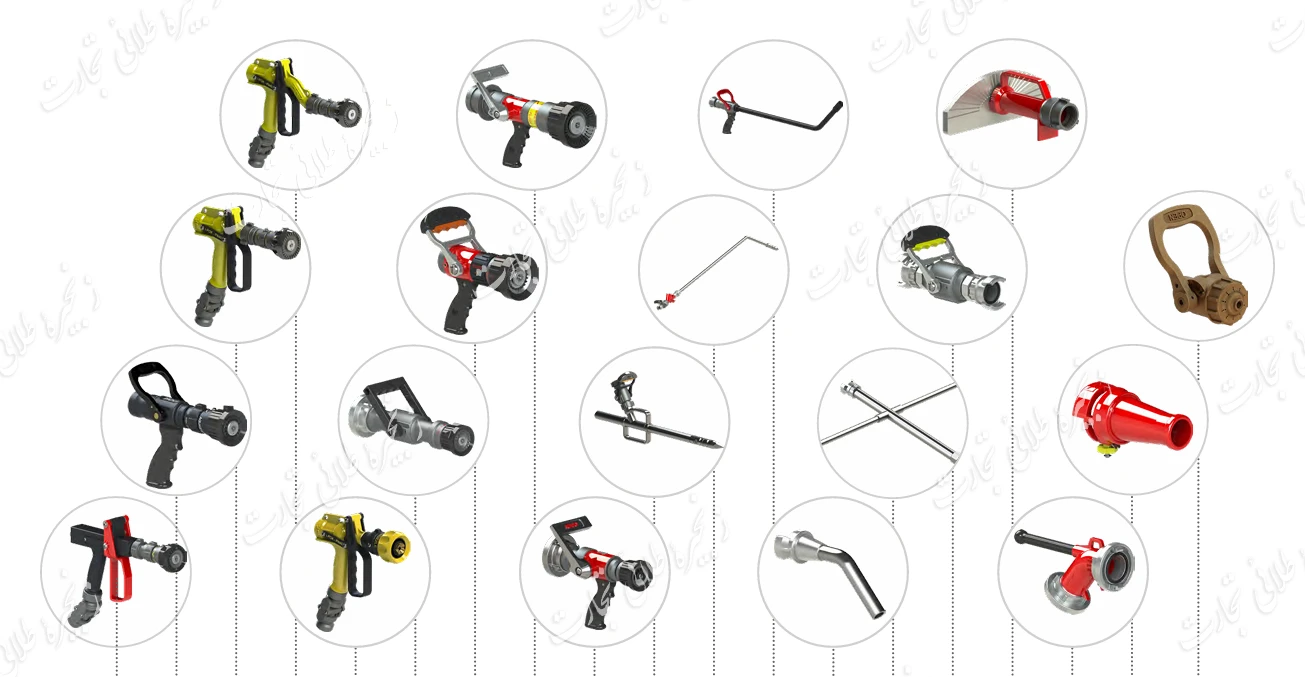 انواع نازل های آتش نشانی POK 